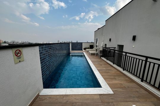 Área comum - Piscina de apartamento à venda com 1 quarto, 32m² em Vila Dom Pedro Ii, São Paulo