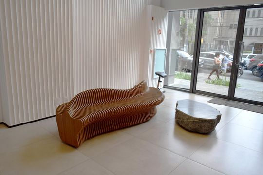 Hall de entrada de kitnet/studio à venda com 1 quarto, 22m² em Jardim Paulista, São Paulo