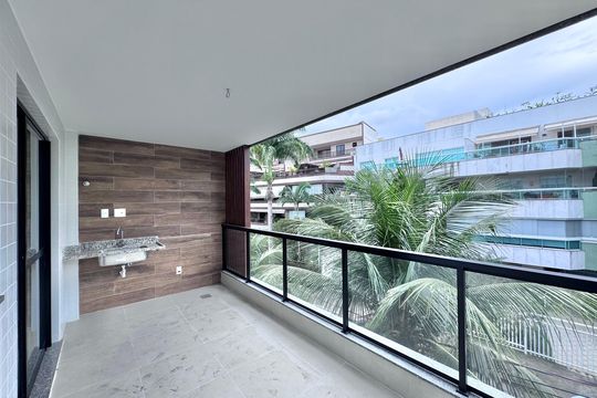 Varanda de apartamento à venda com 2 quartos, 60m² em Recreio dos Bandeirantes, Rio de Janeiro
