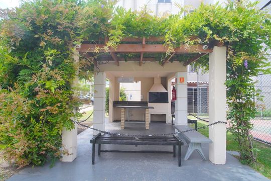 Área comum - Churrasqueira de apartamento à venda com 3 quartos, 51m² em Santos Dumont, São Leopoldo