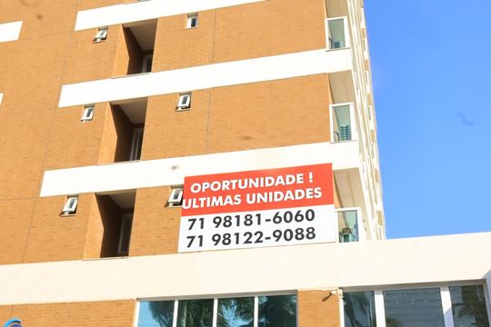 Fachada do Prédio de kitnet/studio para alugar com 1 quarto, 25m² em Stella Maris, Salvador