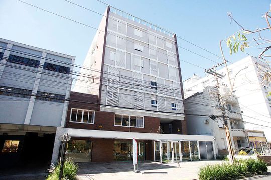 Fachada de kitnet/studio à venda com 1 quarto, 34m² em Cidade Baixa, Porto Alegre