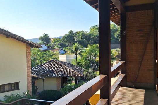 Varanda da Suíte 1 de casa de condomínio à venda com 3 quartos, 326m² em Matapaca, Niterói