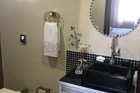 Banheiro da Suíte de apartamento à venda com 3 quartos, 110m² em Chácara Cruzeiro do Sul, São Paulo