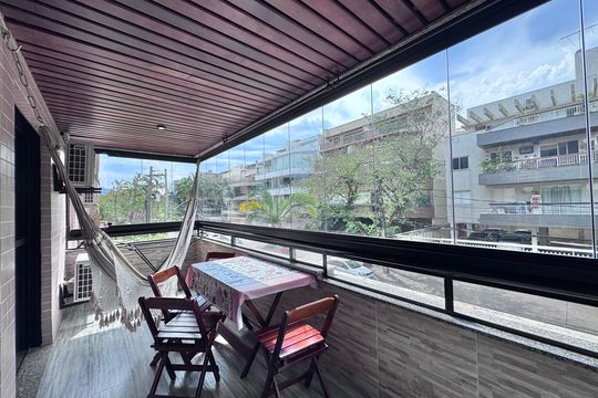 Varanda de apartamento à venda com 2 quartos, 72m² em Recreio dos Bandeirantes, Rio de Janeiro