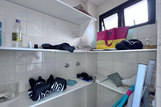 Banheiro de Serviço de apartamento à venda com 2 quartos, 72m² em Recreio dos Bandeirantes, Rio de Janeiro