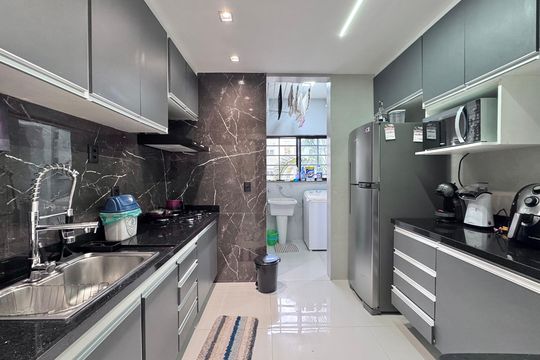 Cozinha de apartamento à venda com 2 quartos, 72m² em Recreio dos Bandeirantes, Rio de Janeiro