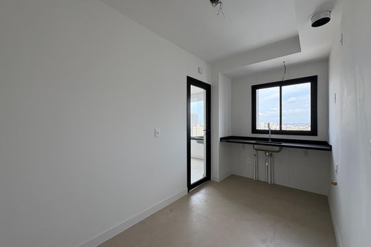 Cozinha de apartamento à venda com 3 quartos, 93m² em Campestre, Santo André