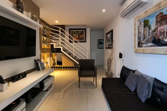 Sala de apartamento à venda com 3 quartos, 156m² em Recreio dos Bandeirantes, Rio de Janeiro