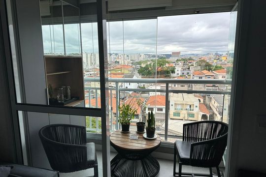 Varanda da Sala de apartamento à venda com 2 quartos, 55m² em Aricanduva, São Paulo