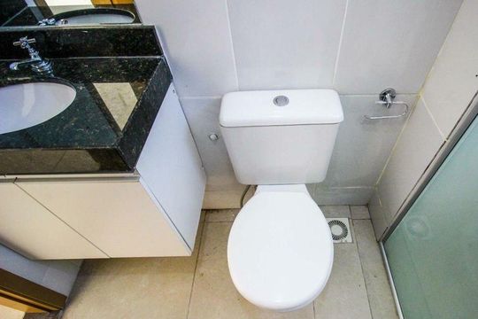 Banheiro Social de apartamento à venda com 2 quartos, 91m² em São Pedro, Belo Horizonte