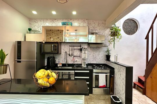 Cozinha de apartamento à venda com 2 quartos, 120m² em Gávea, Rio de Janeiro