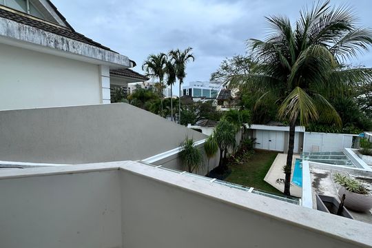 Varanda da Suíte 3 de casa de condomínio para alugar com 5 quartos, 360m² em Barra da Tijuca, Rio de Janeiro
