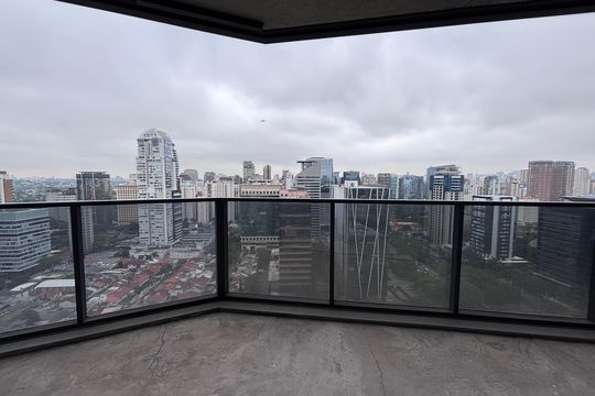 Varanda do Studio de kitnet/studio à venda com 1 quarto, 42m² em Vila Olímpia, São Paulo
