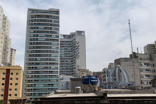 Área comum de apartamento à venda com 1 quarto, 68m² em Santa Efigênia, São Paulo