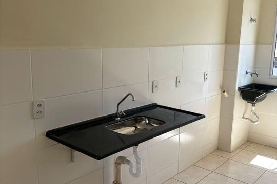 Cozinha e Área de Serviço de apartamento para alugar com 2 quartos, 42m² em Valentina Figueiredo, Ribeirão Preto