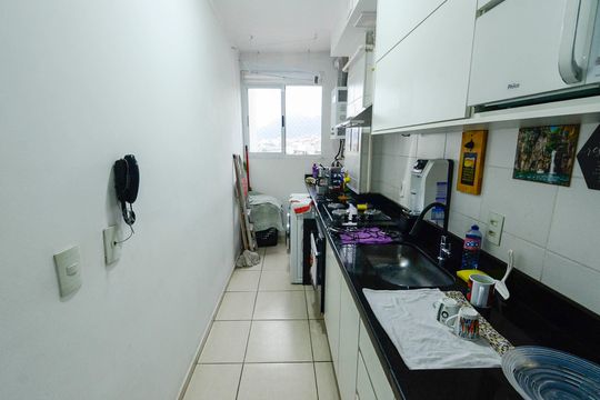 Cozinha de apartamento à venda com 2 quartos, 58m² em Imperial de São Cristóvão, Rio de Janeiro