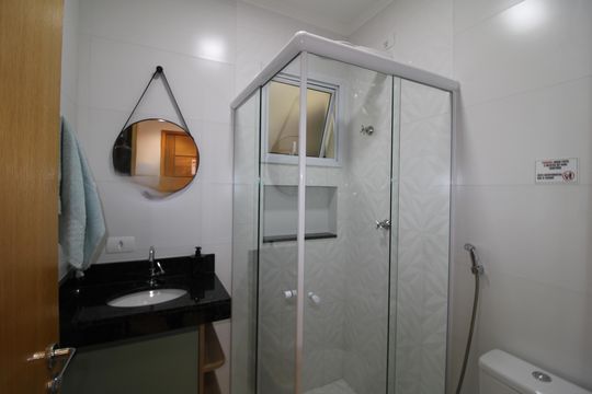 Banheiro Social de apartamento à venda com 1 quarto, 30m² em Casa Verde, São Paulo