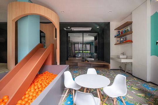 Área comum de kitnet/studio para alugar com 1 quarto, 30m² em Pinheiros, São Paulo