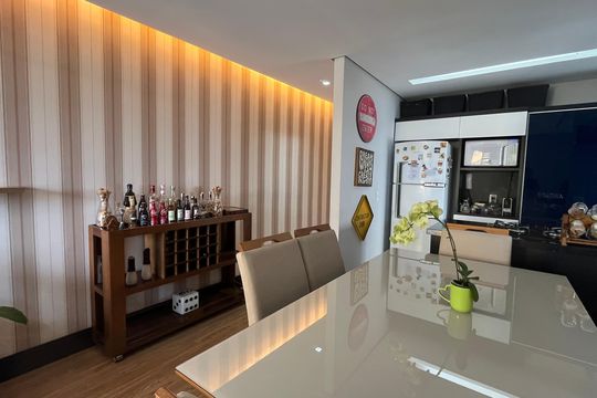 Sala de Jantar de apartamento à venda com 2 quartos, 69m² em Bonfim, Campinas