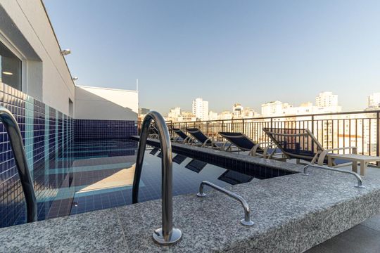 Área comum de kitnet/studio para alugar com 1 quarto, 24m² em Consolação, São Paulo