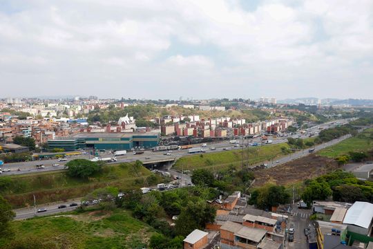 Vista da Sacada de apartamento à venda com 2 quartos, 55m² em São Pedro, Osasco