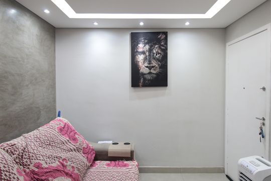 Sala de apartamento à venda com 2 quartos, 48m² em Kennedy, Contagem
