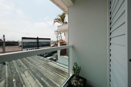 Varanda da Suíte de casa à venda com 3 quartos, 84m² em Jardim Maringa, São Paulo