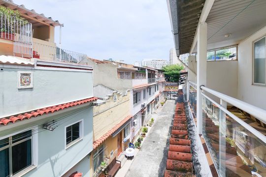 Vista da Varanda de apartamento à venda com 2 quartos, 100m² em Humaitá, Rio de Janeiro