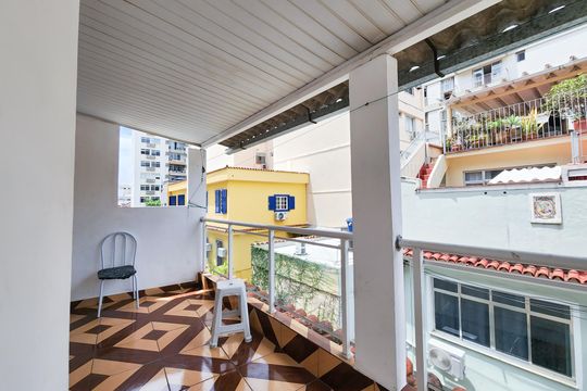 Varanda de apartamento à venda com 2 quartos, 100m² em Humaitá, Rio de Janeiro