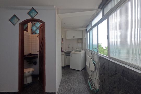 Área de Serviço de apartamento para alugar com 3 quartos, 148m² em José Menino, Santos