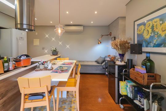 Sala de apartamento para alugar com 1 quarto, 60m² em Butantã, São Paulo