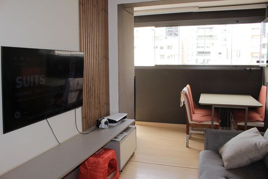 Sala de apartamento à venda com 1 quarto, 35m² em Consolação, São Paulo
