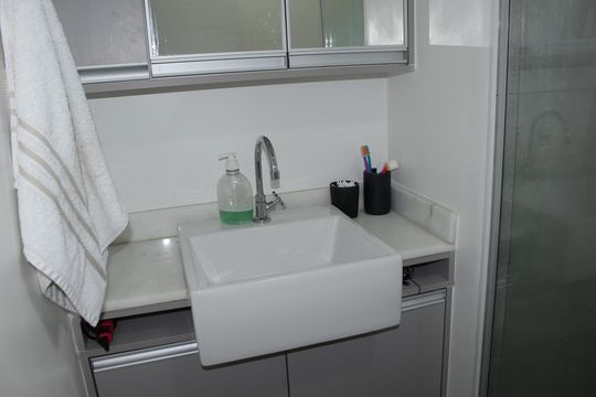 Banheiro de apartamento à venda com 1 quarto, 35m² em Consolação, São Paulo