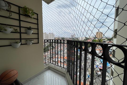Varanda de apartamento à venda com 2 quartos, 59m² em Vila Nova Alba, São Paulo