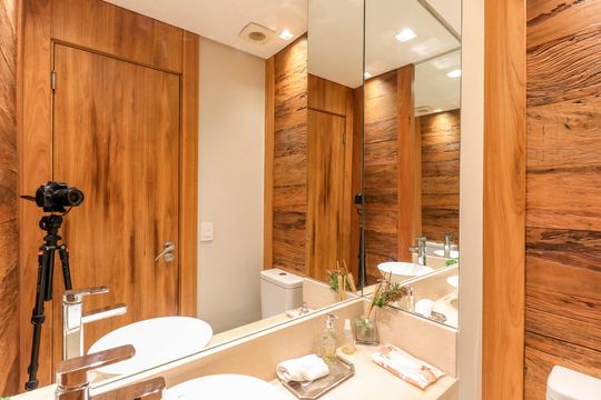 Lavabo de apartamento à venda com 3 quartos, 121m² em Vila Cordeiro, São Paulo