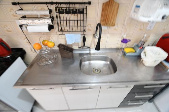 Cozinha de apartamento à venda com 1 quarto, 40m² em Centro, Campinas