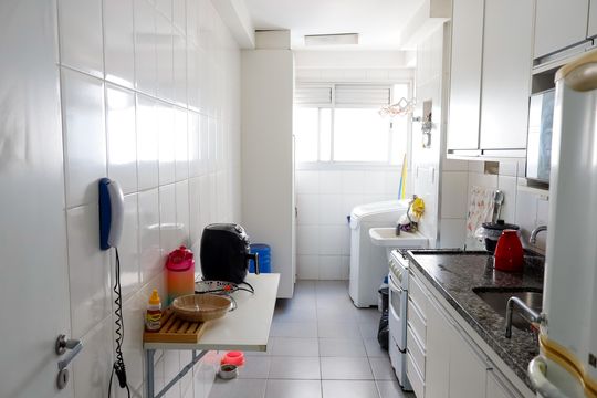 Cozinha de apartamento à venda com 3 quartos, 73m² em Jaguaribe, Osasco