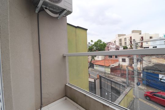 Varanda da Suíte de apartamento à venda com 2 quartos, 100m² em Vila Valparaíso, Santo André