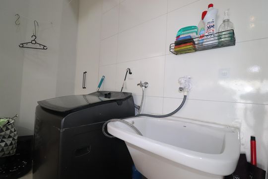 Área de Serviço de apartamento à venda com 2 quartos, 100m² em Vila Valparaíso, Santo André