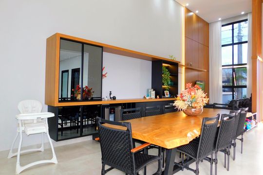 Sala de casa de condomínio para alugar com 3 quartos, 250m² em João Aranha, Paulínia