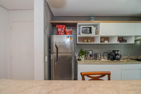 Cozinha de apartamento à venda com 3 quartos, 88m² em Auxiliadora, Porto Alegre