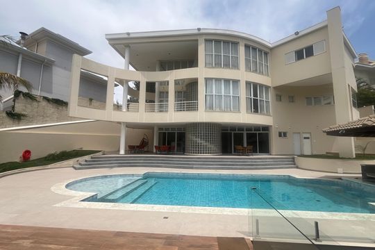Fachada de casa de condomínio à venda com 5 quartos, 980m² em Sítios de Recreio Gramado, Campinas