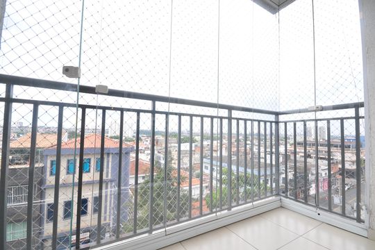 Sacada da Sala de apartamento à venda com 2 quartos, 60m² em Jardim Brasil, São Paulo