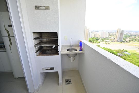Sacada de apartamento para alugar com 1 quarto, 40m² em Setor Central, Goiânia