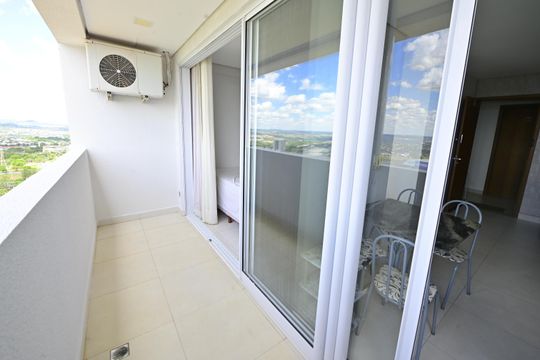 Sacada de apartamento para alugar com 1 quarto, 40m² em Setor Central, Goiânia