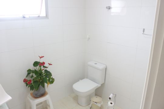 Banheiro de apartamento à venda com 3 quartos, 150m² em Barcelona, São Caetano do Sul
