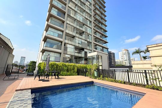 Área comum  de kitnet/studio para alugar com 1 quarto, 44m² em Vila Cordeiro, São Paulo
