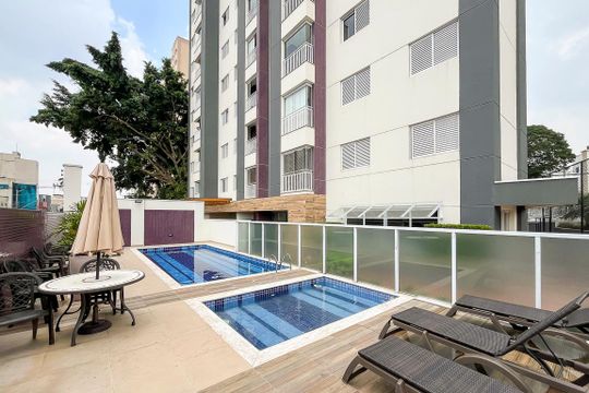 Piscina de apartamento à venda com 2 quartos, 70m² em Fundação, São Caetano do Sul