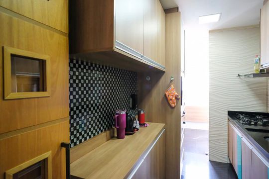 Cozinha de apartamento à venda com 2 quartos, 70m² em Fundação, São Caetano do Sul